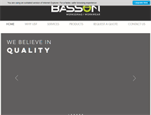 Tablet Screenshot of bassonworkwear.co.za